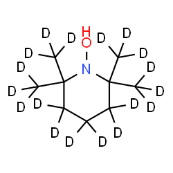 ChemSpider 2D Image | 2,2,6,6-Tetrakis[(~2~H_3_)methyl]-1-(~2~H_6_)piperidinol | C9HD18NO