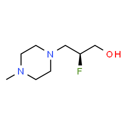 ChemSpider 2D Image | (2S)-2-Fluoro-3-(4-methyl-1-piperazinyl)-1-propanol | C8H17FN2O