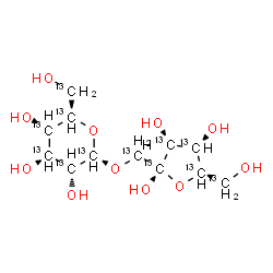 ChemSpider 2D Image | [Ul-13C12]sucrose | 13C12H22O11