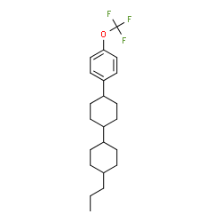 ChemSpider 2D Image | 4-Propyl-4'-[4-(trifluoromethoxy)phenyl]-1,1'-bi(cyclohexyl) | C22H31F3O