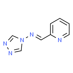 ChemSpider 2D Image | N-[(E)-Pyridin-2-ylmethylene]-4H-1,2,4-triazol-4-amine | C8H7N5