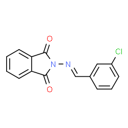 ChemSpider 2D Image | 2-[(3-Chloro-benzylidene)-amino]-isoindole-1,3-dione | C15H9ClN2O2