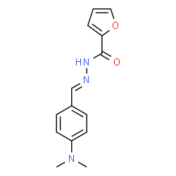 ChemSpider 2D Image | N'-{(E)-[4-(Dimethylamino)phenyl]methylene}-2-furohydrazide | C14H15N3O2