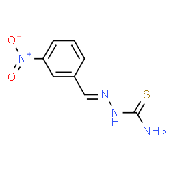 ChemSpider 2D Image | (2E)-2-(3-Nitrobenzylidene)hydrazinecarbothioamide | C8H8N4O2S