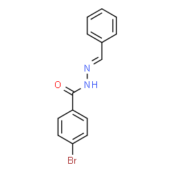 ChemSpider 2D Image | 4-Bromo-N'-[(E)-phenylmethylene]benzohydrazide | C14H11BrN2O