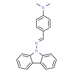 ChemSpider 2D Image | 4-[(E)-(9H-Carbazol-9-ylimino)methyl]-N,N-dimethylaniline | C21H19N3