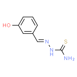 ChemSpider 2D Image | (E)-[(3-HYDROXYPHENYL)METHYLIDENE]AMINOTHIOUREA | C8H9N3OS