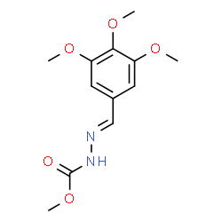 ChemSpider 2D Image | Methyl (2E)-2-(3,4,5-trimethoxybenzylidene)hydrazinecarboxylate | C12H16N2O5