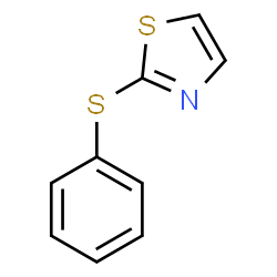 ChemSpider 2D Image | 2-(phenylthio)thiazole | C9H7NS2