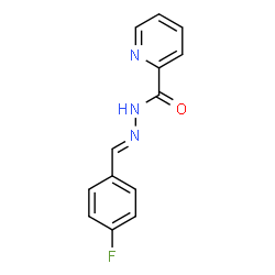 ChemSpider 2D Image | N'-[(E)-(4-Fluorophenyl)methylene]-2-pyridinecarbohydrazide | C13H10FN3O