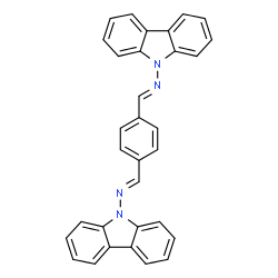 ChemSpider 2D Image | (E,E)-1,4-Phenylenebis[N-(9H-carbazol-9-yl)methanimine] | C32H22N4