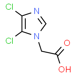 ChemSpider 2D Image | (4,5-Dichloro-1H-imidazol-1-yl)acetic acid | C5H4Cl2N2O2