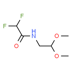 ChemSpider 2D Image | N-(2,2-Dimethoxyethyl)-2,2-difluoroacetamide | C6H11F2NO3