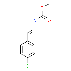 ChemSpider 2D Image | Methyl (2E)-2-(4-chlorobenzylidene)hydrazinecarboxylate | C9H9ClN2O2