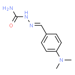 ChemSpider 2D Image | (2E)-2-[4-(Dimethylamino)benzylidene]hydrazinecarboxamide | C10H14N4O