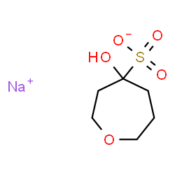 ChemSpider 2D Image | Sodium 4-hydroxy-4-oxepanesulfonate | C6H11NaO5S