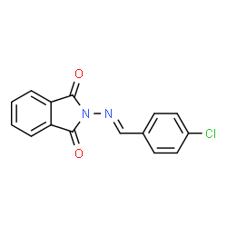 ChemSpider 2D Image | 2-[(4-chlorobenzylidene)amino]isoindoline-1,3-dione | C15H9ClN2O2