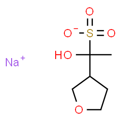 ChemSpider 2D Image | Sodium 1-hydroxy-1-(tetrahydro-3-furanyl)ethanesulfonate | C6H11NaO5S