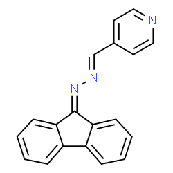 ChemSpider 2D Image | 4-[(E)-(9H-Fluoren-9-ylidenehydrazono)methyl]pyridine | C19H13N3