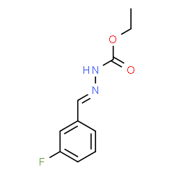 ChemSpider 2D Image | Ethyl (2E)-2-(3-fluorobenzylidene)hydrazinecarboxylate | C10H11FN2O2