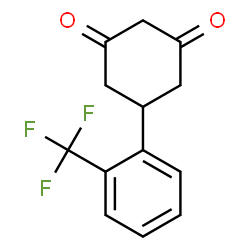ChemSpider 2D Image | 1,3-Cyclohexanedione, 5-[2-trifluoromethylphenyl]- | C13H11F3O2