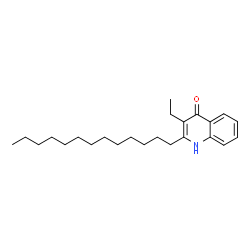 ChemSpider 2D Image | 3-Ethyl-2-tridecyl-4(1H)-quinolinone  | C24H37NO