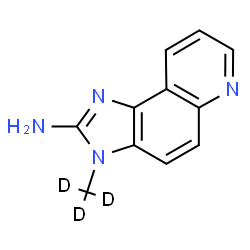 ChemSpider 2D Image | 3-(~2~H_3_)Methyl-3H-imidazo[4,5-f]quinolin-2-amine | C11H7D3N4