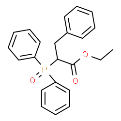 ChemSpider 2D Image | Ethyl 2-(diphenylphosphoryl)-3-phenylpropanoate  | C23H23O3P