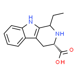 ChemSpider 2D Image | (3S)-1-Ethyl-2,3,4,9-tetrahydro-1H-beta-carboline-3-carboxylic acid | C14H16N2O2