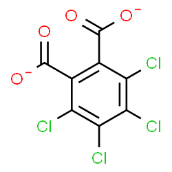 ChemSpider 2D Image | 3,4,5,6-Tetrachlorophthalate | C8Cl4O4