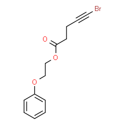 ChemSpider 2D Image | 2-Phenoxyethyl 5-bromo-4-pentynoate | C13H13BrO3