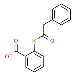 ChemSpider 2D Image | 2-[(Phenylacetyl)sulfanyl]benzoate | C15H11O3S