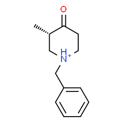 ChemSpider 2D Image | (3S)-1-Benzyl-3-methyl-4-oxopiperidinium | C13H18NO