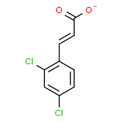 ChemSpider 2D Image | (2E)-3-(2,4-Dichlorophenyl)acrylate | C9H5Cl2O2