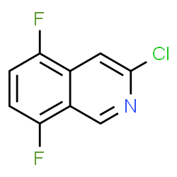 ChemSpider 2D Image | 3-Chloro-5,8-difluoroisoquinoline | C9H4ClF2N