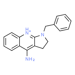 ChemSpider 2D Image | 4-Amino-1-benzyl-2,3-dihydro-1H-pyrrolo[2,3-b]quinolin-9-ium | C18H18N3