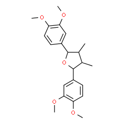 ChemSpider 2D Image | 2,5-Bis(3,4-dimethoxyphenyl)-3,4-dimethyltetrahydrofuran | C22H28O5