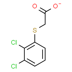 ChemSpider 2D Image | [(2,3-Dichlorophenyl)sulfanyl]acetate | C8H5Cl2O2S