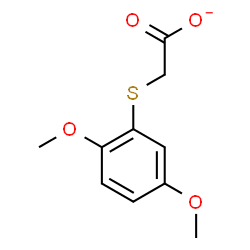 ChemSpider 2D Image | [(2,5-Dimethoxyphenyl)sulfanyl]acetate | C10H11O4S