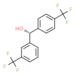 ChemSpider 2D Image | (R)-[3-(Trifluoromethyl)phenyl][4-(trifluoromethyl)phenyl]methanol | C15H10F6O