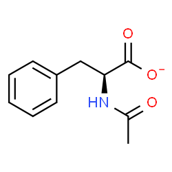 ChemSpider 2D Image | (2S)-2-Acetamido-3-phenylpropanoate | C11H12NO3