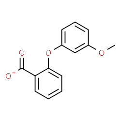 ChemSpider 2D Image | 2-(3-Methoxyphenoxy)benzoate | C14H11O4