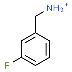 ChemSpider 2D Image | (3-Fluorophenyl)methanaminium | C7H9FN