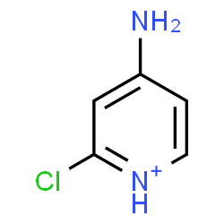 ChemSpider 2D Image | 4-Amino-2-chloropyridinium | C5H6ClN2