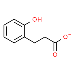 ChemSpider 2D Image | 3-(2-Hydroxyphenyl)propanoate | C9H9O3