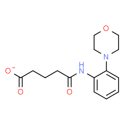 ChemSpider 2D Image | 5-{[2-(4-Morpholinyl)phenyl]amino}-5-oxopentanoate | C15H19N2O4