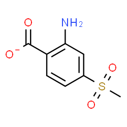 ChemSpider 2D Image | 2-Amino-4-(methylsulfonyl)benzoate | C8H8NO4S