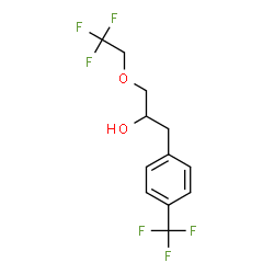 ChemSpider 2D Image | 1-(2,2,2-Trifluoroethoxy)-3-[4-(trifluoromethyl)phenyl]-2-propanol | C12H12F6O2