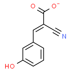 ChemSpider 2D Image | alpha-cyano-3-hydroxycinnamate | C10H6NO3