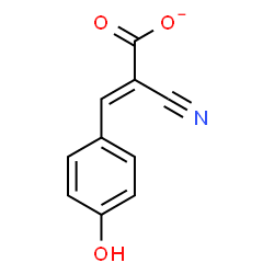 ChemSpider 2D Image | alpha-cyano-4-hydroxycinnamate | C10H6NO3